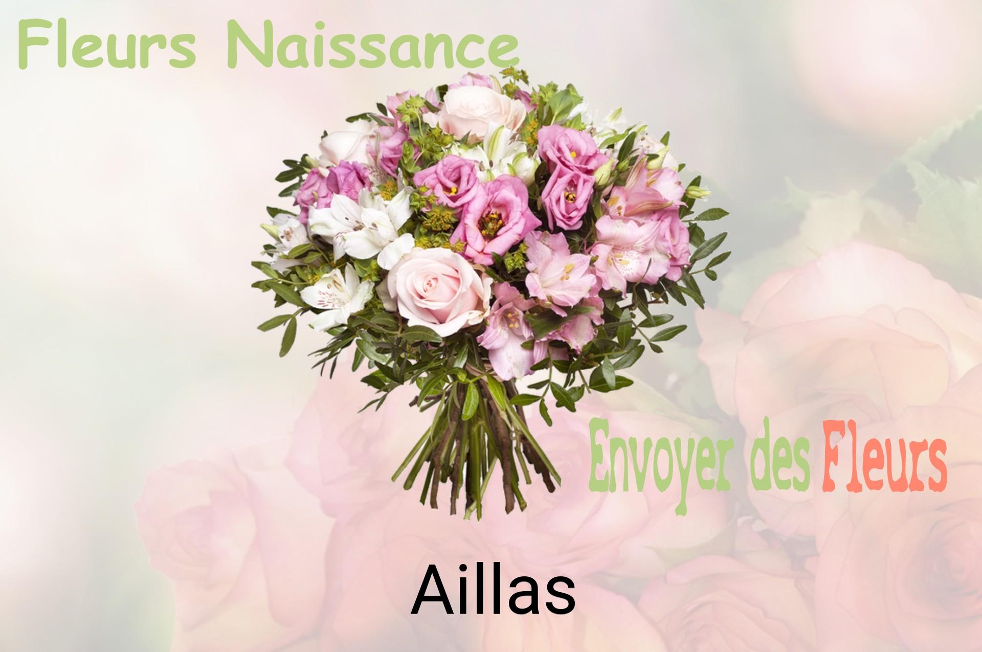 Bouquet de fleurs de naissance livré à Aillas